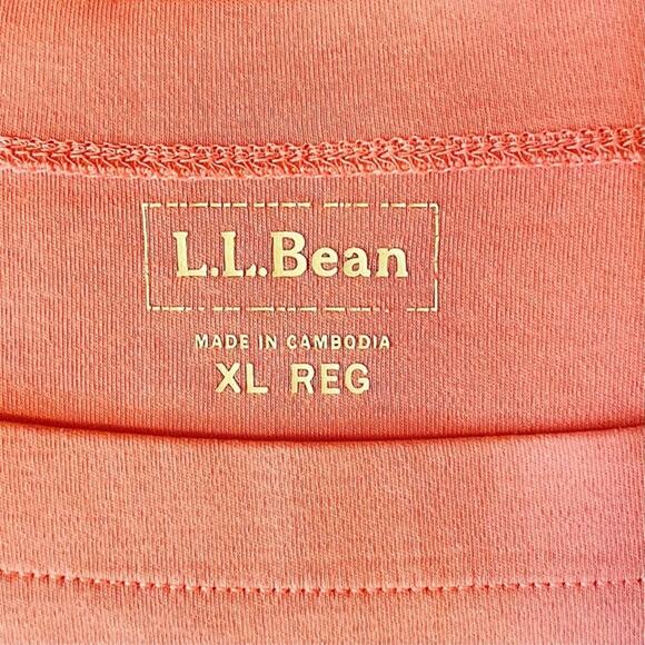LL BEAN Women's Pink Short Sleeve Knit Top, Size XL - Picture 8 of 16